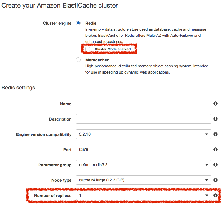 建立 AWS Redis Cluster Mode Disable 群集