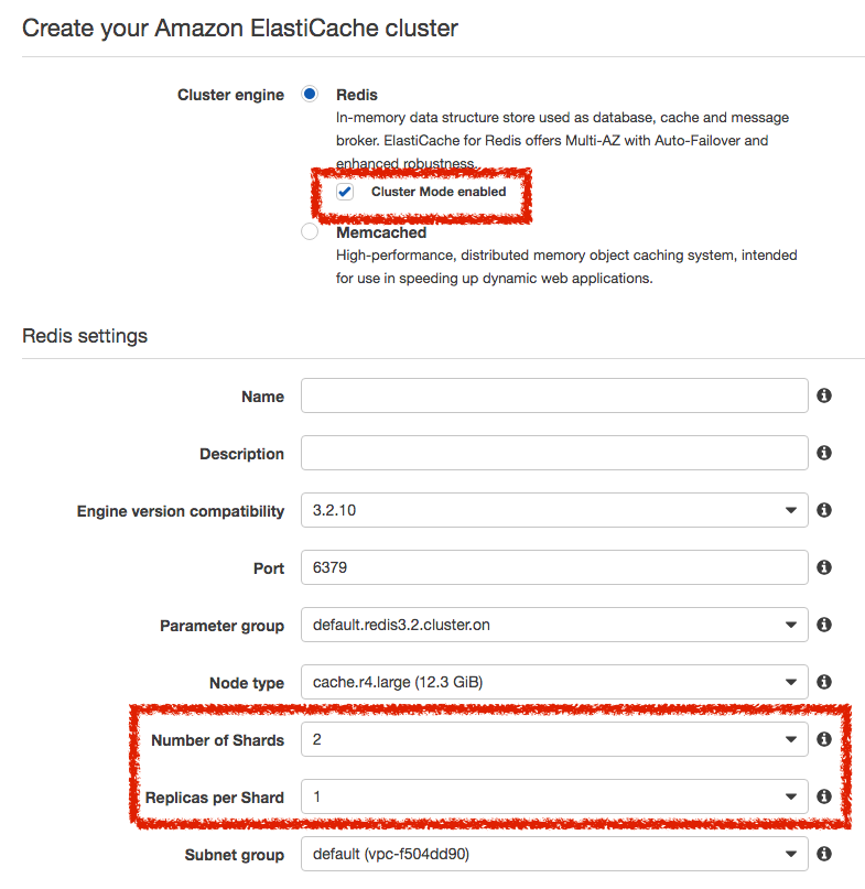 建立 AWS Redis Cluster Mode Enable 群集