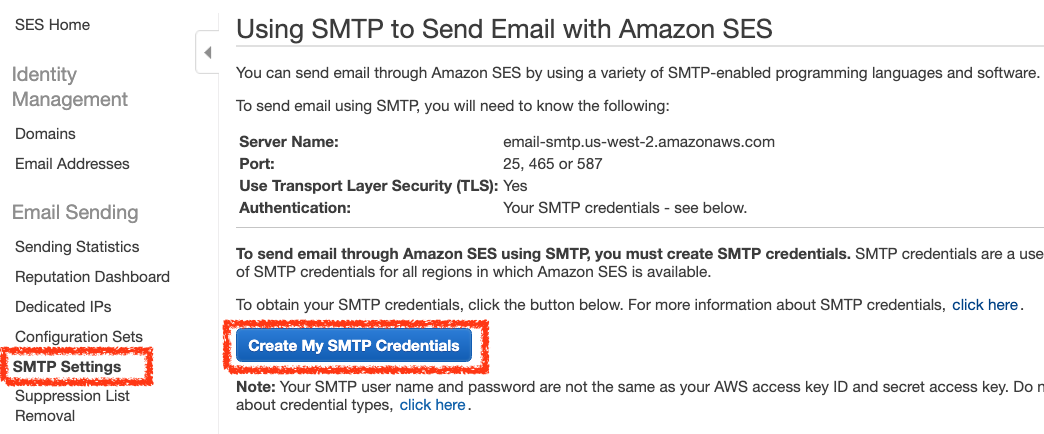 建立 SMTP 憑證